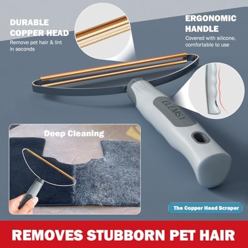 Pet Hair Remover 3-Pack, Reusable Dog & Cat Hair Removal Tools, Lint Shaver | Remove Stubborn Pet Hair, Multi-Fabric Safe, Fur & Lint Cleaner for Couch, Carpets, Cat Trees, Car Mats, Furniture, Pet Bed - Image 3