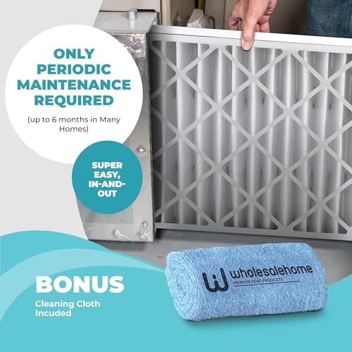20x20x4 Air Filter Replacement MERV 11, FC100A1011 Pleated HVAC AC Furnace Filters with Wholesalehome Cleaning Cloth, 3-Pack (Actual Size: 19.94 x 19.75 x 4.38 Inches) - Image 7
