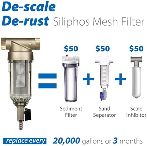 iSpring FWSP100SL Filter Replacement Cartridge, 100 Micron, Chrome - Image 3