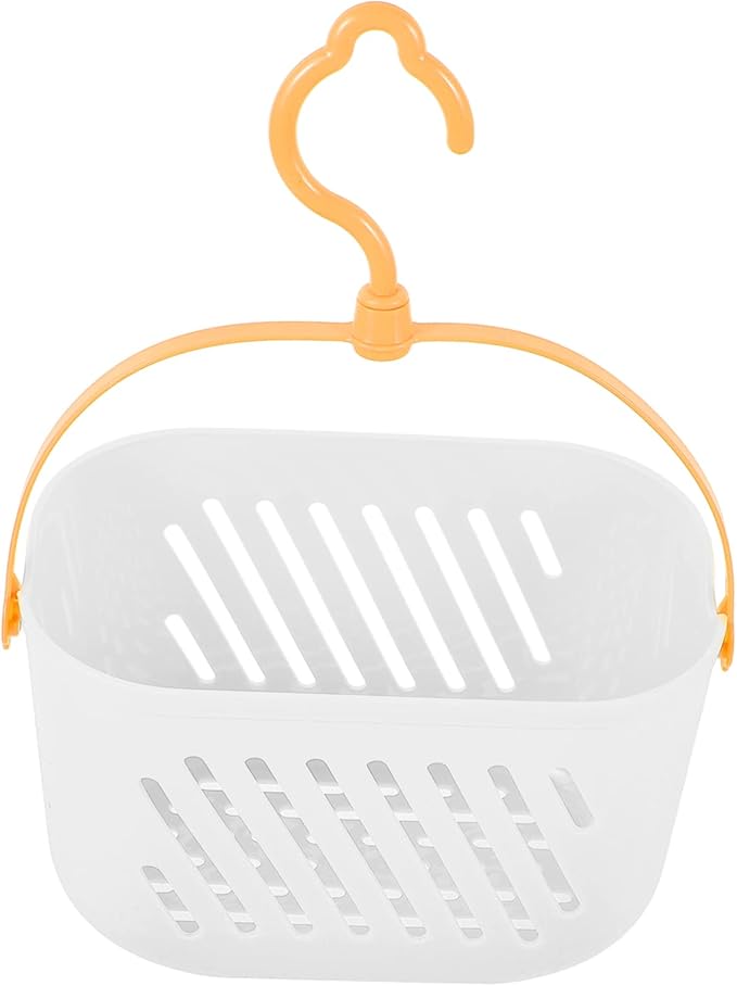 Cabilock 2pcs Hanging Shower Basket for Bathroom Storage Portable Organizer Hook for Toiletries Cleaning Supplies and Small Items Versatile Use Bathroom Kitchen Dorm Room