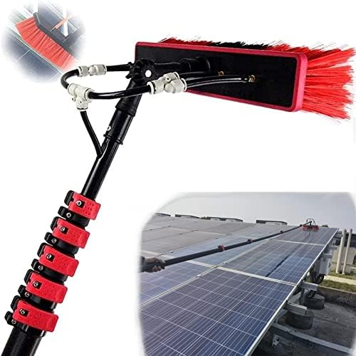Photovoltaic Panel Cleaning, Window Cleaning Pole, 3.6-10.8M Water Fed Telescopic Brush, Extendable Cleaner Conservatory Roof Cleaning Tools,Cleaning Photovoltaic,10.8m