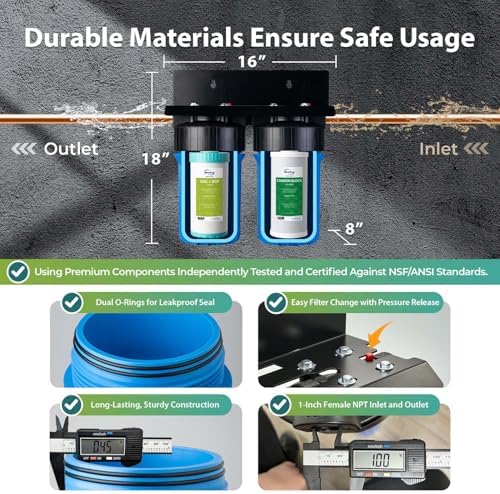 iSpring WGB21B-KS 2-Stage Heavy Metals Whole House Water Filter System - Image 4