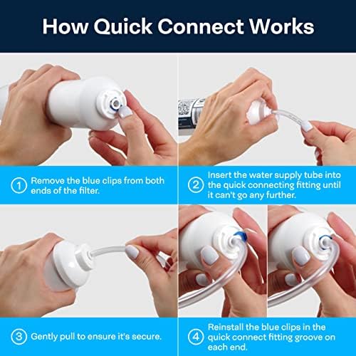 SpiroPure SP-IC100QC Inline Water Filter NSF Carbon 1/4" Quick-Connect 2x10 - Image 6