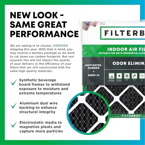 Filterbuy 12x18x1 Air Filter MERV 10 Odor & Allergy Defense (2-Pack) - Image 3
