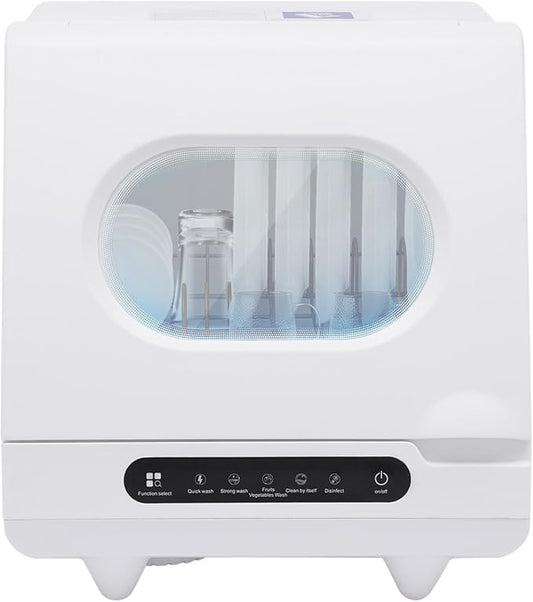 Portable Dishwasher, 1200W Countertop Mini Dishwasher With Display Screen,Multi-Functional Large Capacity Compact Disinfect Storage Dishwasher For Apartments,Dorms,Rvs, Kitchens