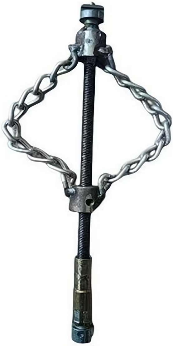 Flex-Shaft Sewer Descaling Chain, Heavy Duty Drain Clog Remover, Flex Shaft Sewer Cleaning Tool,Flexible Push Snake Cable for PVC Pipes, Toilets, Traps & Industrial Boilers