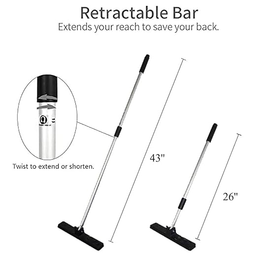 12-inch Heavy Duty Telescoping Magnetic Sweeper Pickup Tool- Screws Parts Finder Strong Magnet Sweeper/43 Super Strength Extendable Magnetic Metal Pick-up and Nail Magnet, 16Lbs Pull