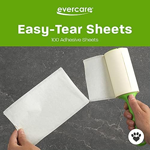 Evercare All Purpose Pet Hair Lint Roller, 100 Sheets ?€? Reusable Sticky Roller for Pet Hair, Cat & Dog Hair Remover, Lint Remover, Pet Hair Remover for Furniture, Clothing & Cars - Image 4
