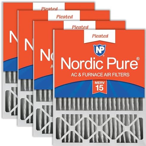 Nordic Pure 20x25x5 Honeywell/Lennox Replacement MERV 15 Air Filters 4 Pack by NordicPure