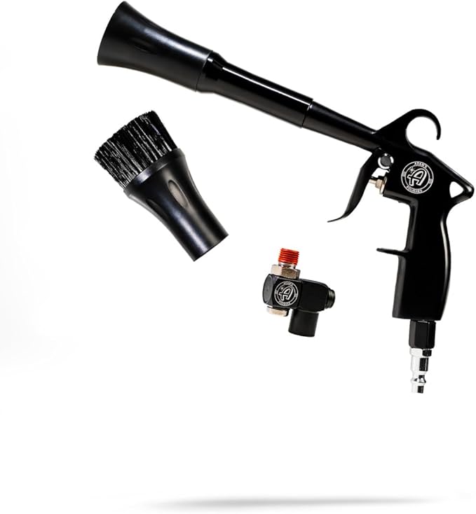 Adam's Tornado Interior Cleaning Tool W/Swivel - Professional High Powered Air Blower Blaster Cleaning Blower Gun for Quick Auot Interior Car Detailing, Drying, Cleaning, Removing Dirt, Dust & Debris