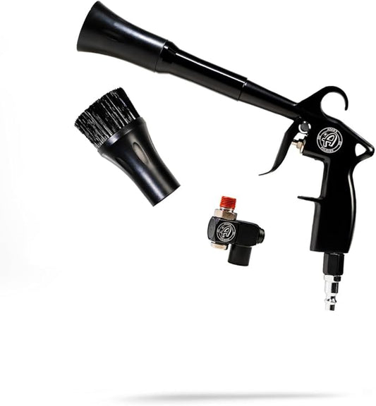 Adam's Tornado Interior Cleaning Tool W/Swivel - Professional High Powered Air Blower Blaster Cleaning Blower Gun for Quick Auot Interior Car Detailing, Drying, Cleaning, Removing Dirt, Dust & Debris
