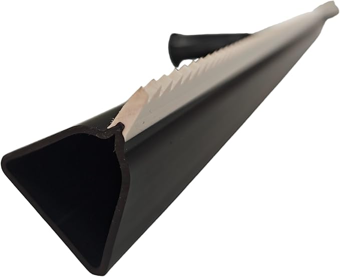 24in Epoxy Squeegee, Teeth Notched Squeegee for Self Leveling Cement Urethane Epoxy Floor Wall Spreader, Lightweight Professional Epoxy Tool for Garage Floors Driveways Walls, Black
