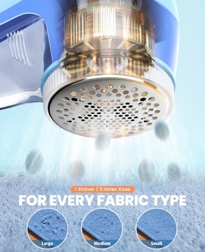 POPCHOSE Fabric Shaver, Lint Shaver with 6-Leaf Blade, Rechargeable | Lint Remover with Type-C Fast Charing Port, Sweater Defuzzer, Clothes Shaver for Couch, Furniture, Blanket, Remove Pilling - Image 6