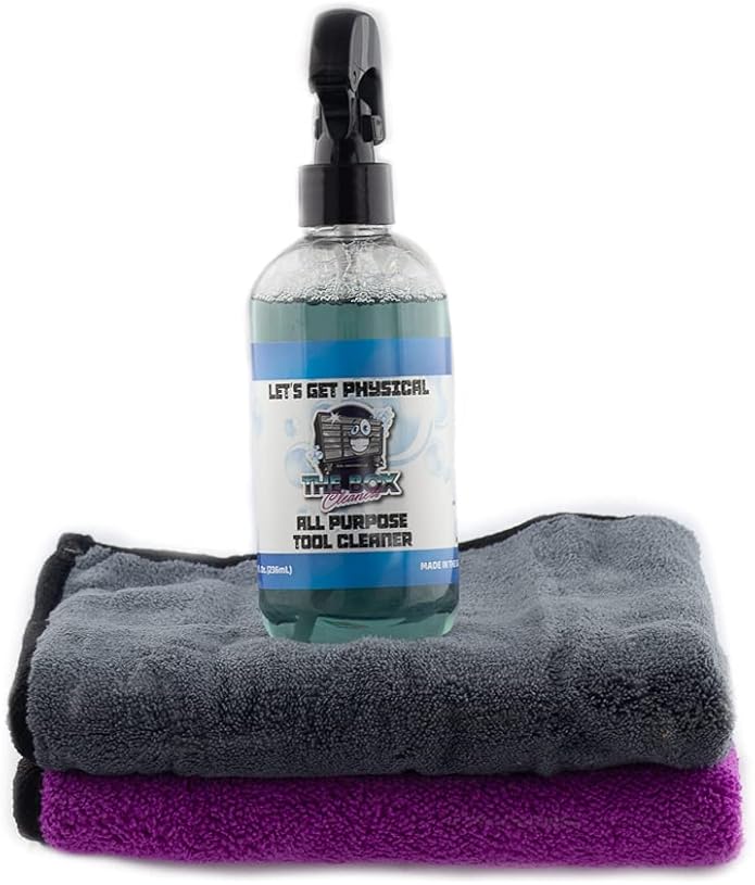 Let's Get Physical Tool Cleaning Kit, 2 premium microfiber towels included