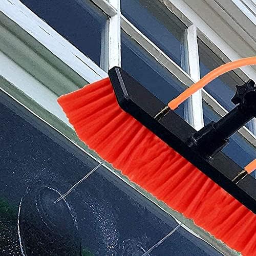 Telescopic Glass Cleaning Brush,Photovoltaic Panel Cleaning 3.6-11M Water Fed Telescopic Brush Window Clean Extendable Cleaner Conservatory Roof Cleaning Tools Photovolta,18ft/5.