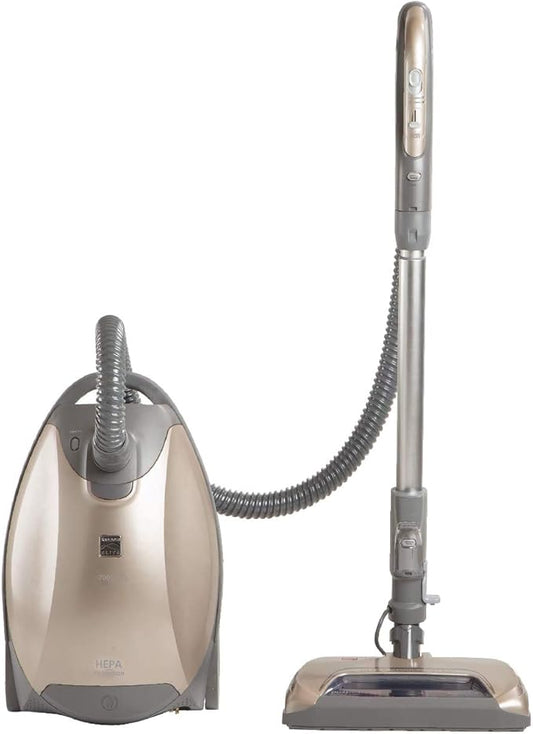 Kenmore Elite 700 Series Bagged Canister Vacuum with 2-Motor System, Powerful Suction, HEPA Filter, Pet PowerMate for Pet Hair, Thick Carpet, Hard Floors, Stairs and More, Gold