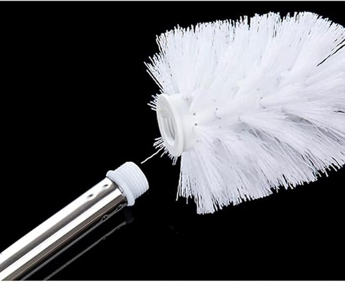 Toilet Brush Cleaner Creative Toilet Brush Holder,Bathroom Cleaning Tool Holder with Holder Base,Home Toilet Brush Bath Stainless Steel Handle (Color : Yellow, Size : C) (Yellow A)