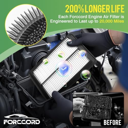 Cabin & Engine Air Filter Kit for Honda Accord 2008-2012 3.5L - Image 3