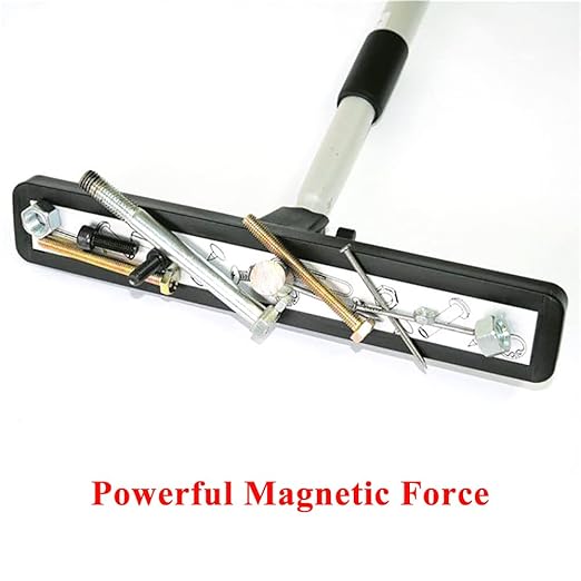 12-inch Heavy Duty Telescoping Magnetic Sweeper Pickup Tool- Screws Parts Finder Strong Magnet Sweeper/43 Super Strength Extendable Magnetic Metal Pick-up and Nail Magnet, 16Lbs Pull