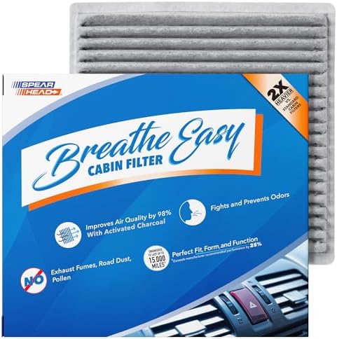 Spearhead Odor Defense Breathe Easy AC & Heater Cabin Air Filter (BE-846A) by SPEARHEAD