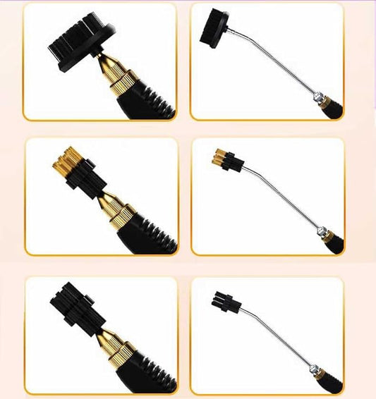 Generic High Temperature Pressurized Steam Cleaner, 2500W Handheld Small High Pressure High Heat Steam Cleaning Machine Portable Tank for Kitchen, Toilet, Car, Auto, standard, NK-882