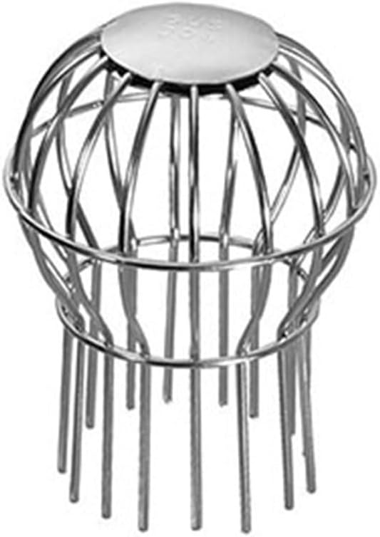 1PCS 304 Stainless Steel Gutter Guard, Outdoor Roof Anti-Blocking Line Cap Round Floor Net Cover Drainage Floor Line Leak Gutter Cleaning Tool, Mesh Guard Flexible Leaf Catcher(75MM)