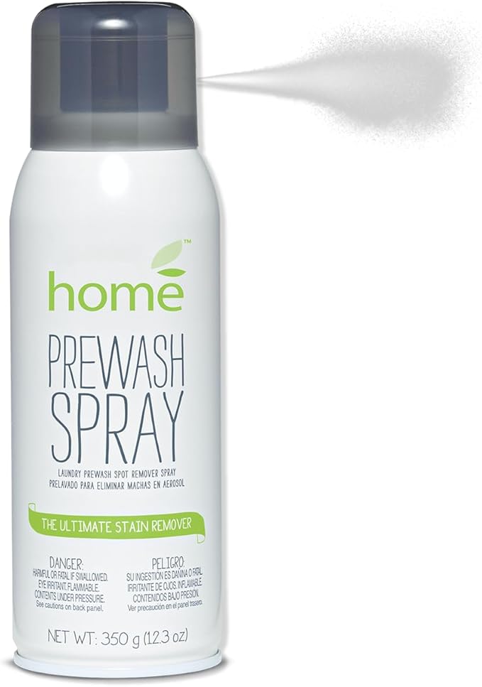 Laundry Prewash Spray Aerosol 24.6 Oz,Powerful Ultimate Tough Stain Remover for Favorite Color-Fast Fabric & White Shirts/Clothes w/o Scrub/Soak,Get Rid of Grease/Ink/More w. Right Amount Controlled
