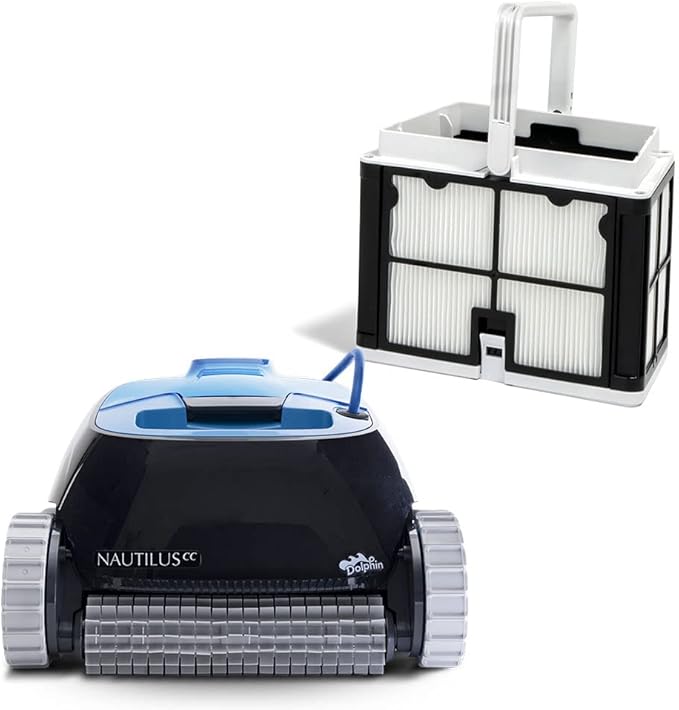 Dolphin Nautilus CC Automatic Robotic Pool Vacuum Cleaner Includes Ultra-Fine Filters for an Ultimate Clean, Ideal for In-Ground Pools up to 33 FT in Length
