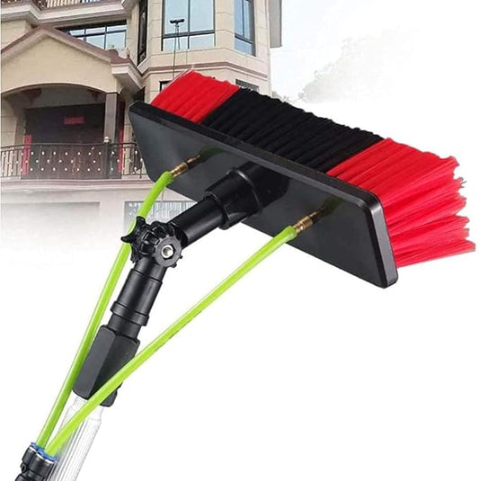 Photovoltaic Panel Cleaning, Window Clean, 3-12M Water Fed Telesbrush, Extendable Cleaner Conservatory Roof Cleaning Tools Pole/11M Rod/30Cm Brush Head