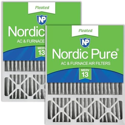 Nordic Pure 16x25x5 Honeywell/Lennox Replacement MERV 13 Air Filters 2 Pack by NordicPure