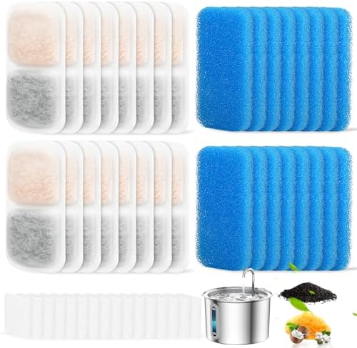 16 Sets Cat Water Fountain Filter Compatible with oneisall 67oz/2L by DrFlito