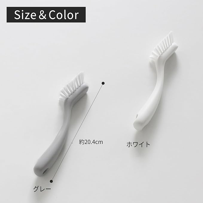 Marna W602GY Bath Mini Brush (Hanging/Small/Gray) Bath Cleaning Brush (Drain/Faucet Around/Bathtub/Bath)