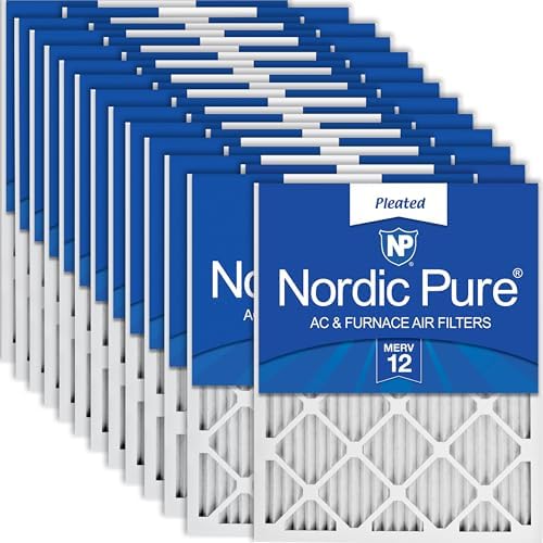 Nordic Pure 18x25x1 Pleated MERV 12 Air Filters 24 Pack by NordicPure