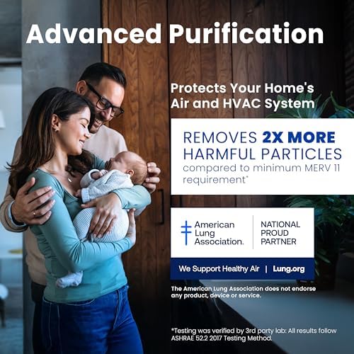 Genuine AprilAire 410 Replacement Filter for AprilAire Whole House Air Purifiers - MERV 11, Clean Air & Dust, 16x25x4 Air Filter (Pack of 8) - Image 4