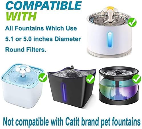 Cat Water Fountain Filters 16 Pack, 50% More Activated Carbon - Image 5