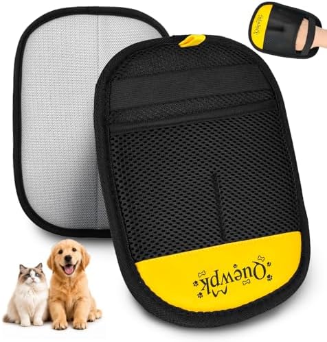 Reusable Electrostatic Pet Hair Removal Glove for Dog and Cat Fur | Pet Hair Remover for Laundry, Couch, Carpet, Clothing, Furniture, Car Seats; Dog Hair, Cat Hair and Lint Cleaner by Unknown