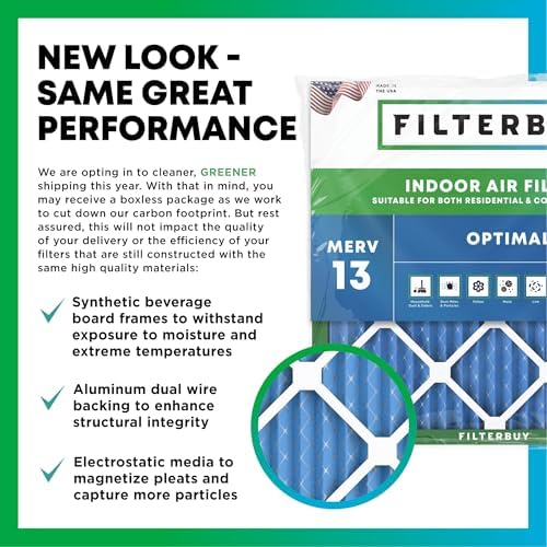 Filterbuy 18x24x4 Air Filter MERV 13 Smoke & Allergy Defense (4-Pack) - Image 3