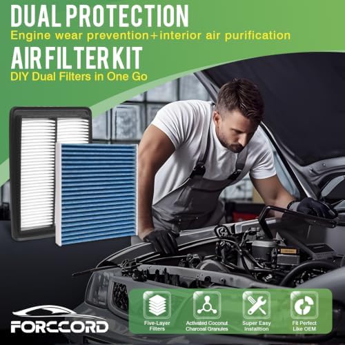 Cabin & Engine Air Filter Kit for Honda Accord 2008-2012 3.5L - Image 2