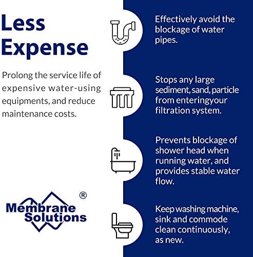 Membrane Solutions 20 Micron 10"x2.5" Polypropylene Sediment Water Filter - Image 5