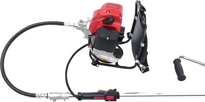 52CC Gas Power Broom, 2 Stroke Gas Handheld Sweeper, 1700W / 2.3HP Cordless Snow Shovel Cleaning Tools Sweeper for Driveway Turf Lawns Artificial Grass