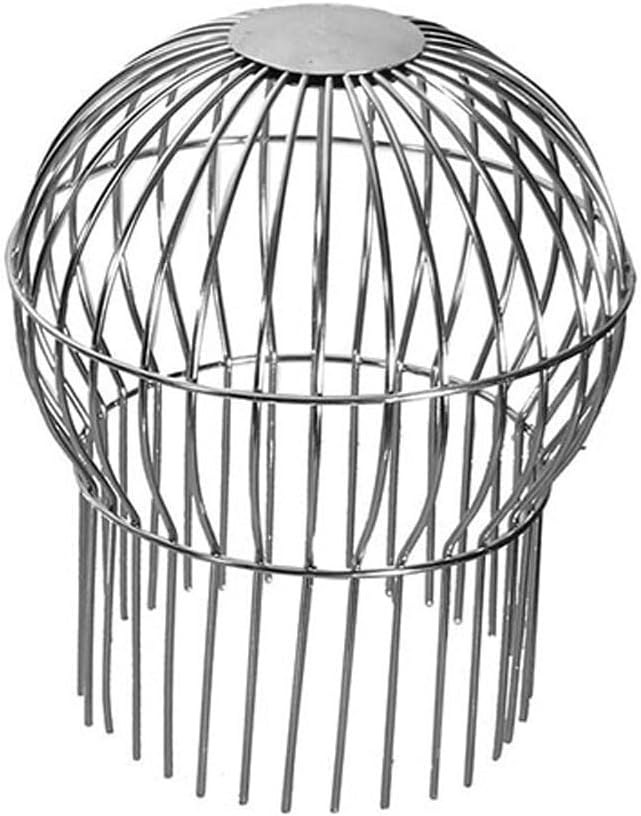304 Stainless Steel Drain Filter Strainer, Anti-Blocking Round Downspout Mesh Cover for Roof Gutter Cleaning Tool(160MM)