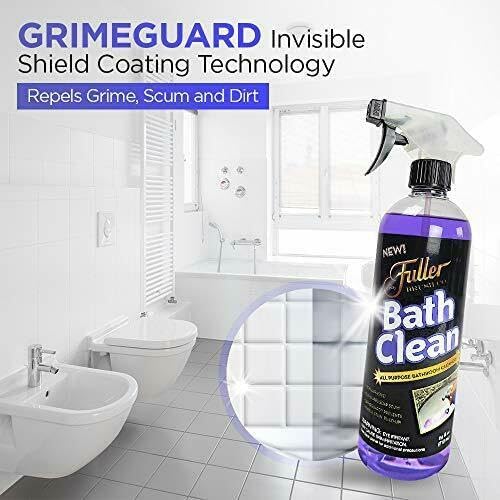 Fuller Brush Bath Clean ?€? 24 oz Bathroom Cleaner Refill Bottle ?€? Dissolves Soap Scum, Hard Water Stains & Mineral Build-Up ?€? For Sinks, Showers & Tubs