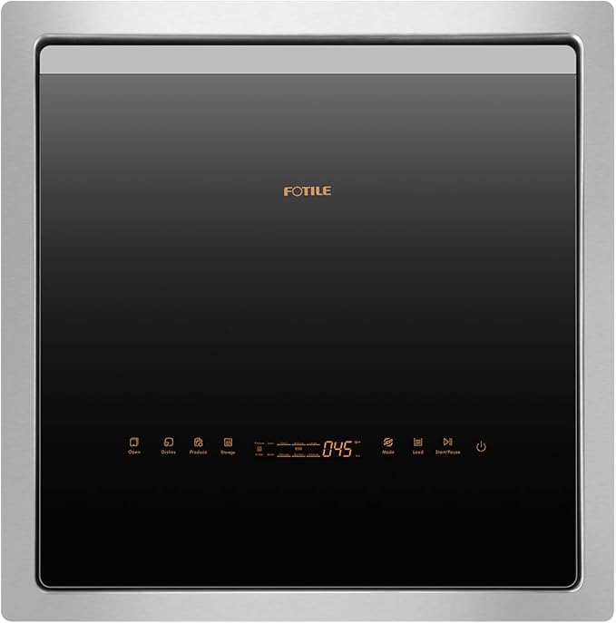 FOTILE 2-in-1 Top Load Dishwasher, 21" Compact Design with HydroJet Technology, Energy Efficient 15-Min Fast Wash with Produce Wash, Stainless Steel Tub, Odor-Free Storage, and Child Lock