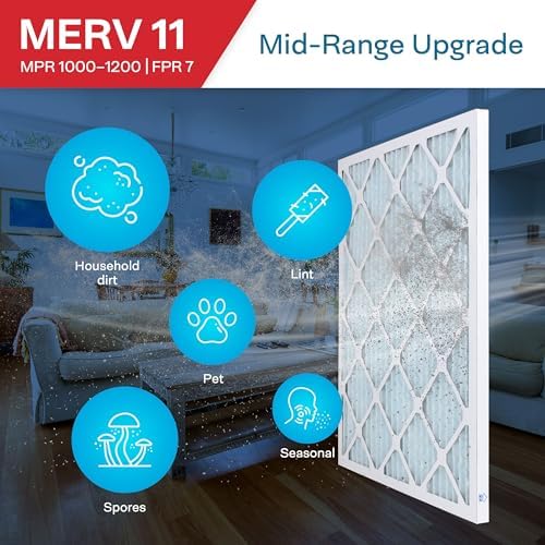 SpiroPure 17.5x21x1 MERV 11 Pleated Filter Air Filters (6 Pack) - Image 4