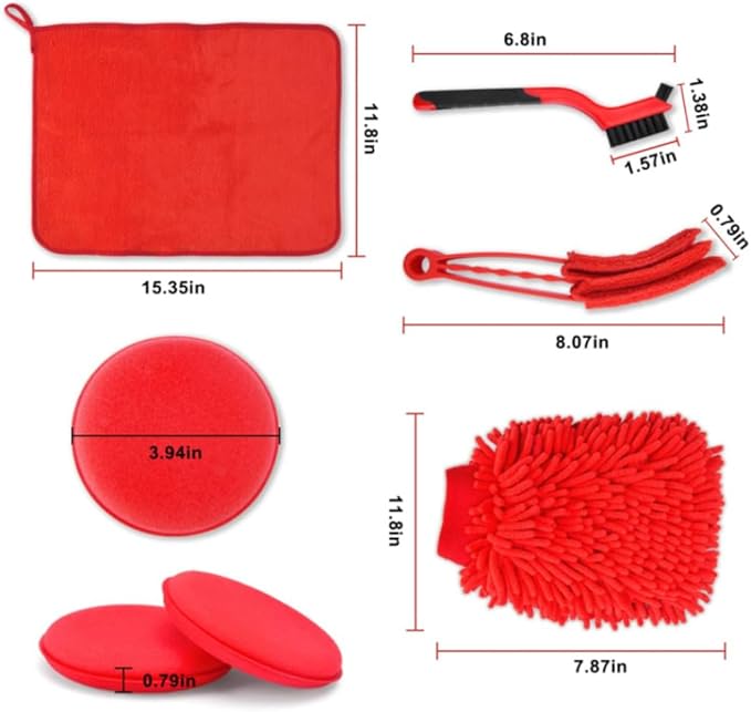 31pcs Car Wash Tools Set with Car Wash Cleaning Brush Car Wipes Tire Cleaning Brush Car Wash Brush Electric Drill Brush