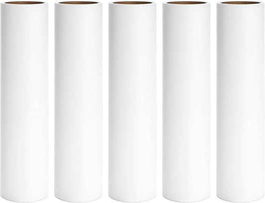 9.45 inch Large Lint Roller Refills Compatible with Delomo PetLovers and Other 9.4'' - 9.5'' Large Lint Rollers for Carpet Floor Pet Hair Remover Refill 60 Sheets per Roll 5 Pack Total 300 Sheets by MINGRACE