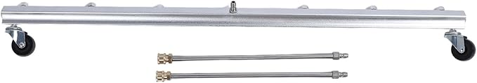 Pressure Washer Cleaner Stainless Steel 39.37inch Heavy Duty Water Broom with 1/4inch Quick Connector for Household Business Cleaning Surface Debris Removal (for Undercarriage Cleaner)