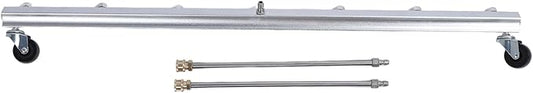 Pressure Washer Cleaner Stainless Steel 39.37inch Heavy Duty Water Broom with 1/4inch Quick Connector for Household Business Cleaning Surface Debris Removal (for Undercarriage Cleaner)
