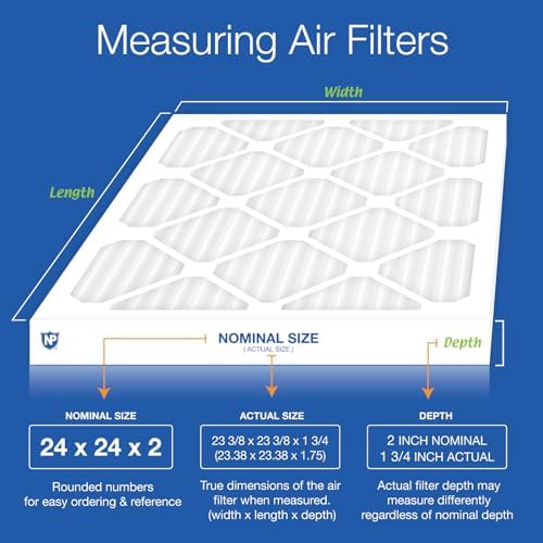 Nordic Pure 24x24x2 Pleated MERV 8 Air Filters 3 Pack - Image 2