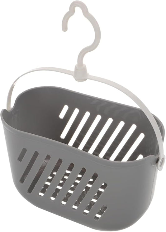 PRETYZOOM Hanging Shower Basket with Hook 8.26 X 5.51 X 5.11 Inch Bathroom Organizer for Toiletries and Cleaning Supplies Space-Saving Bathroom Hanging Basket